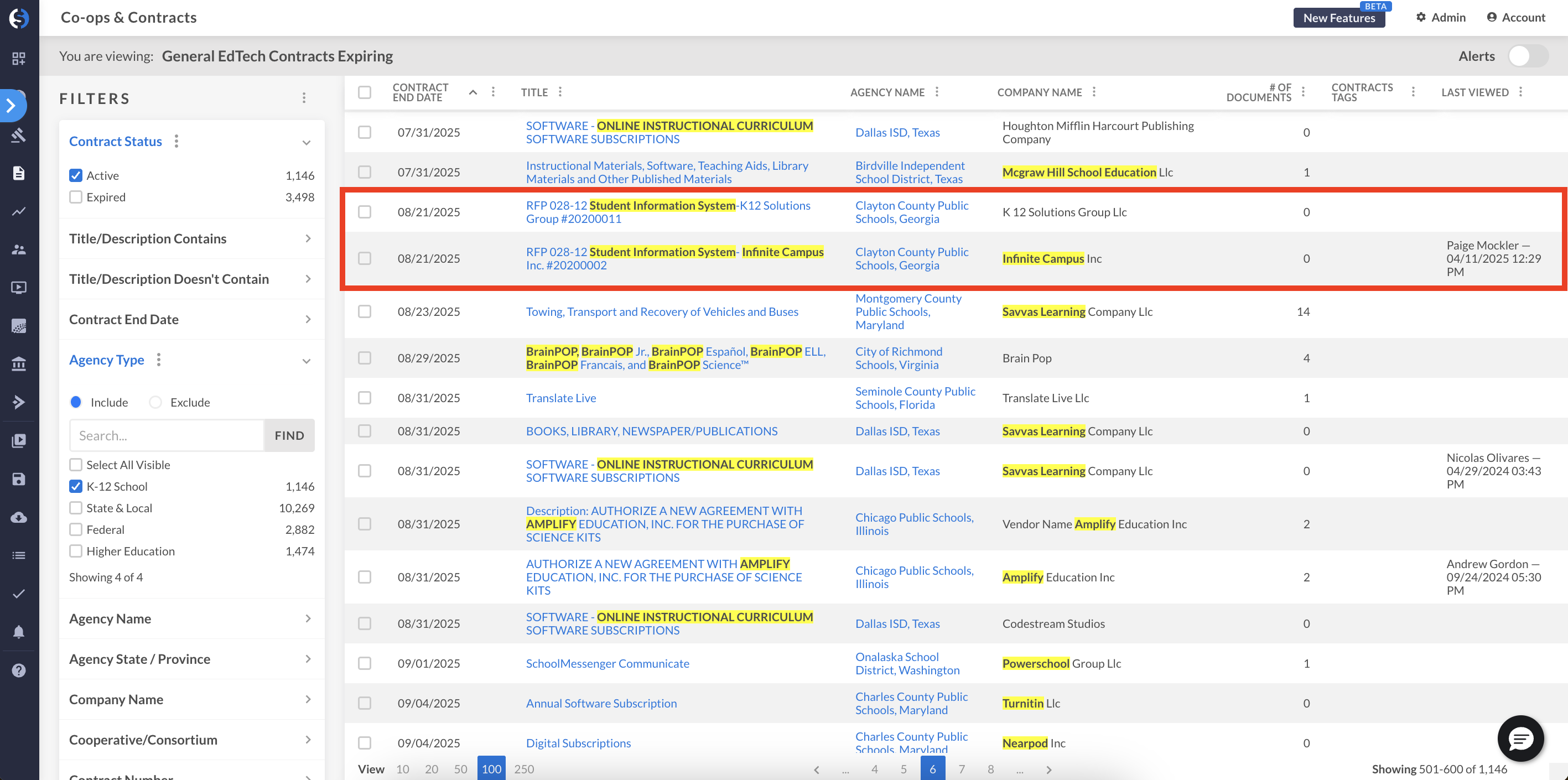 edtech sis screenshot