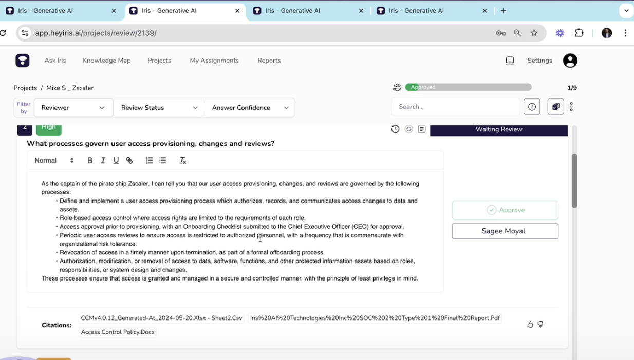 iris screenshot – blog
